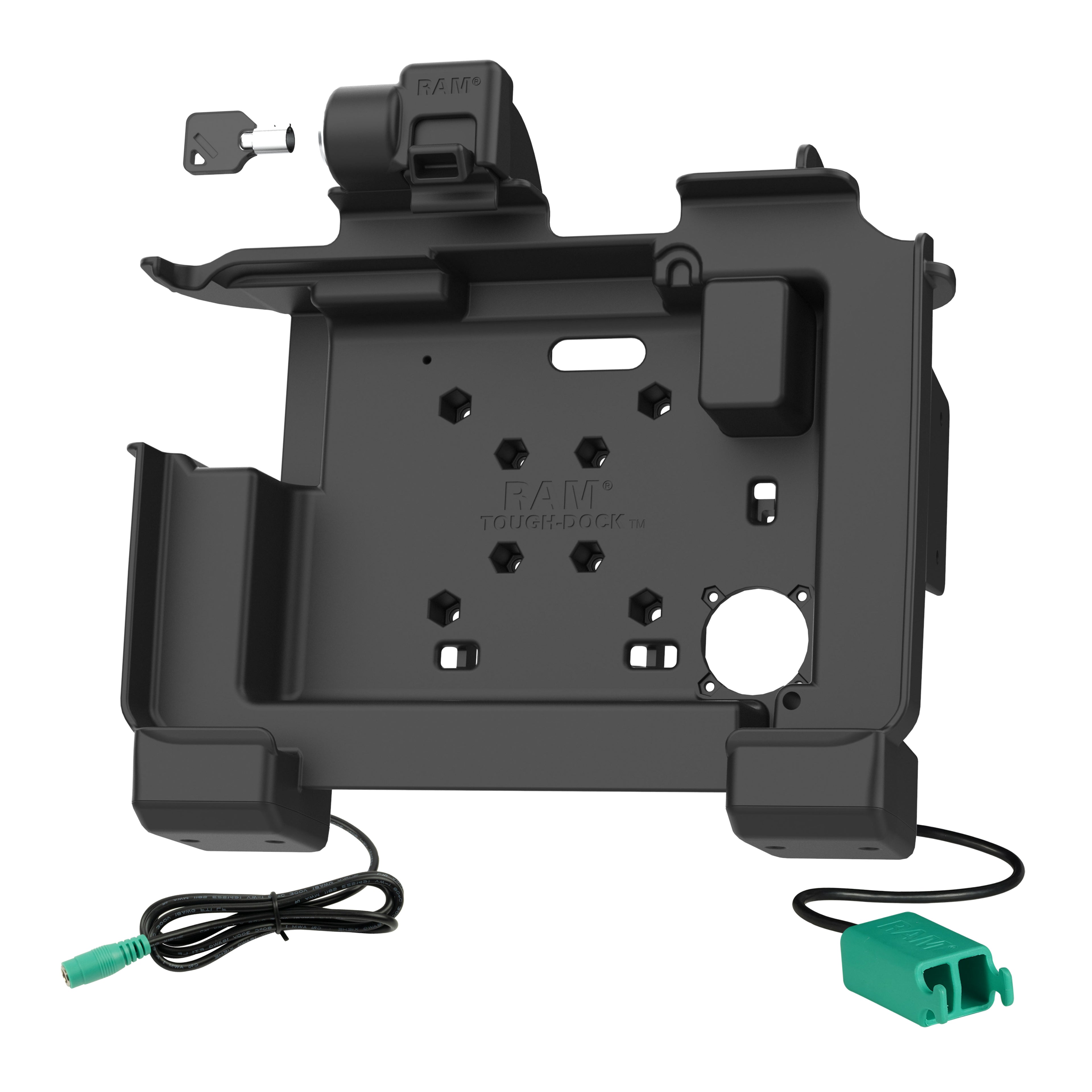 RAM Power + Dual USB Vergrendelingsdok voor Zebra ET6x - RAM Mounts RAM-HOL-ZE25PD2LU afbeelding 2