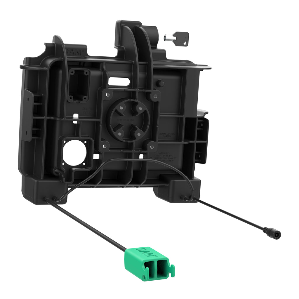 RAM Power + Dual USB Vergrendelingsdok voor Zebra ET6x - RAM Mounts RAM-HOL-ZE25PD2LU afbeelding 3