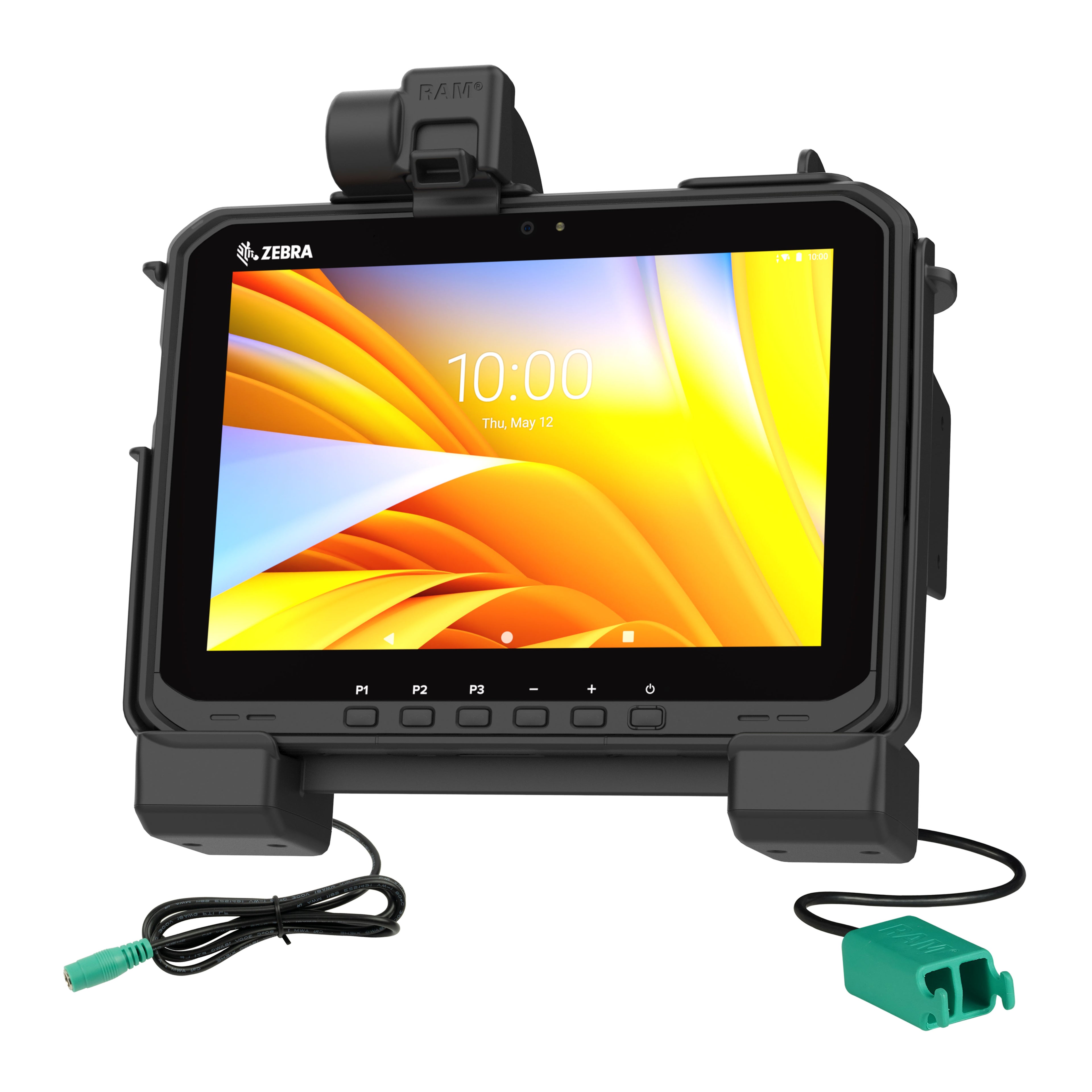 RAM power dual USB dock voor zebra ET6X - RAM Mounts RAM-HOL-ZE25PD2U