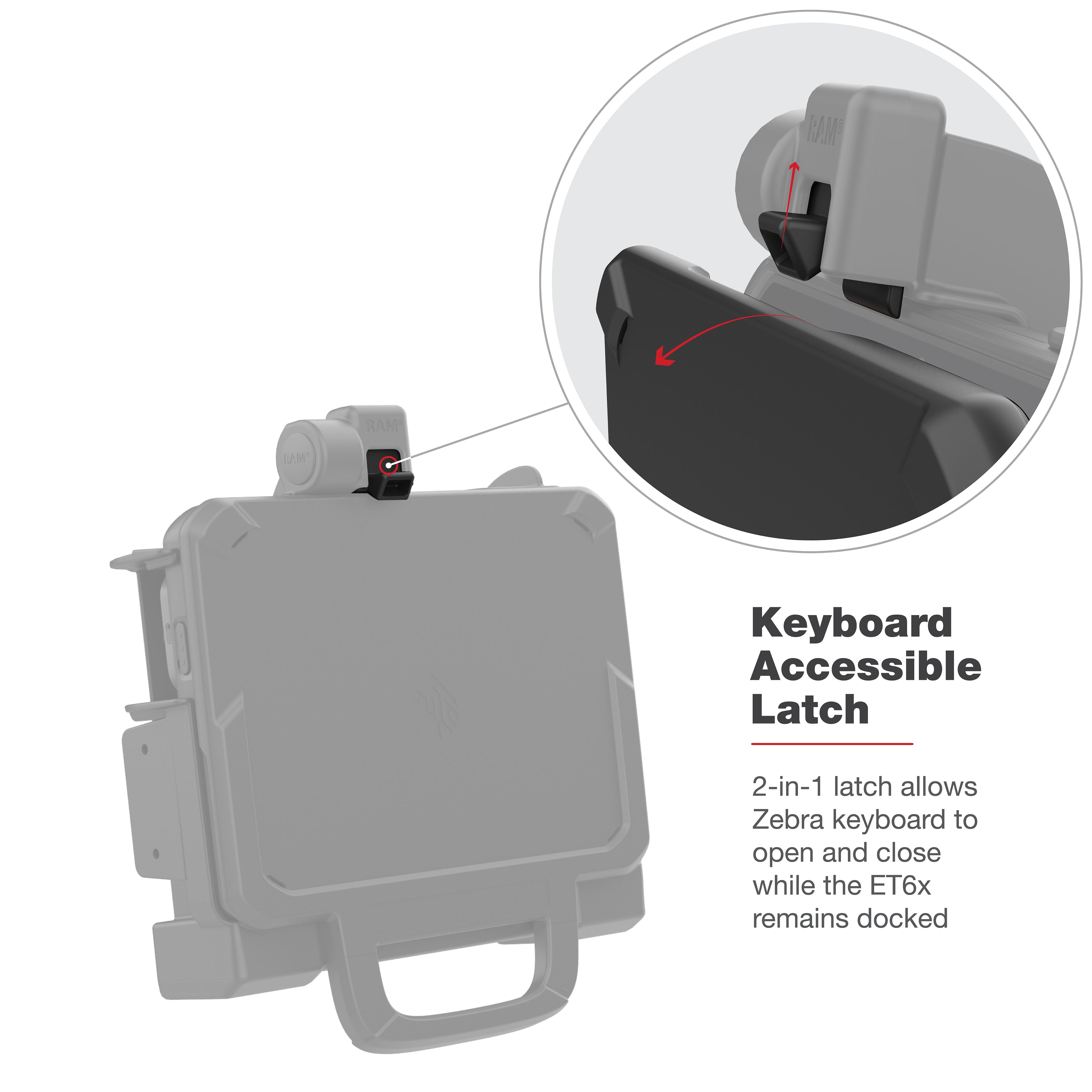 RAM Form-Fit Houder voor Zebra ET6x - RAM Mounts RAM-HOL-ZE25U afbeelding 6