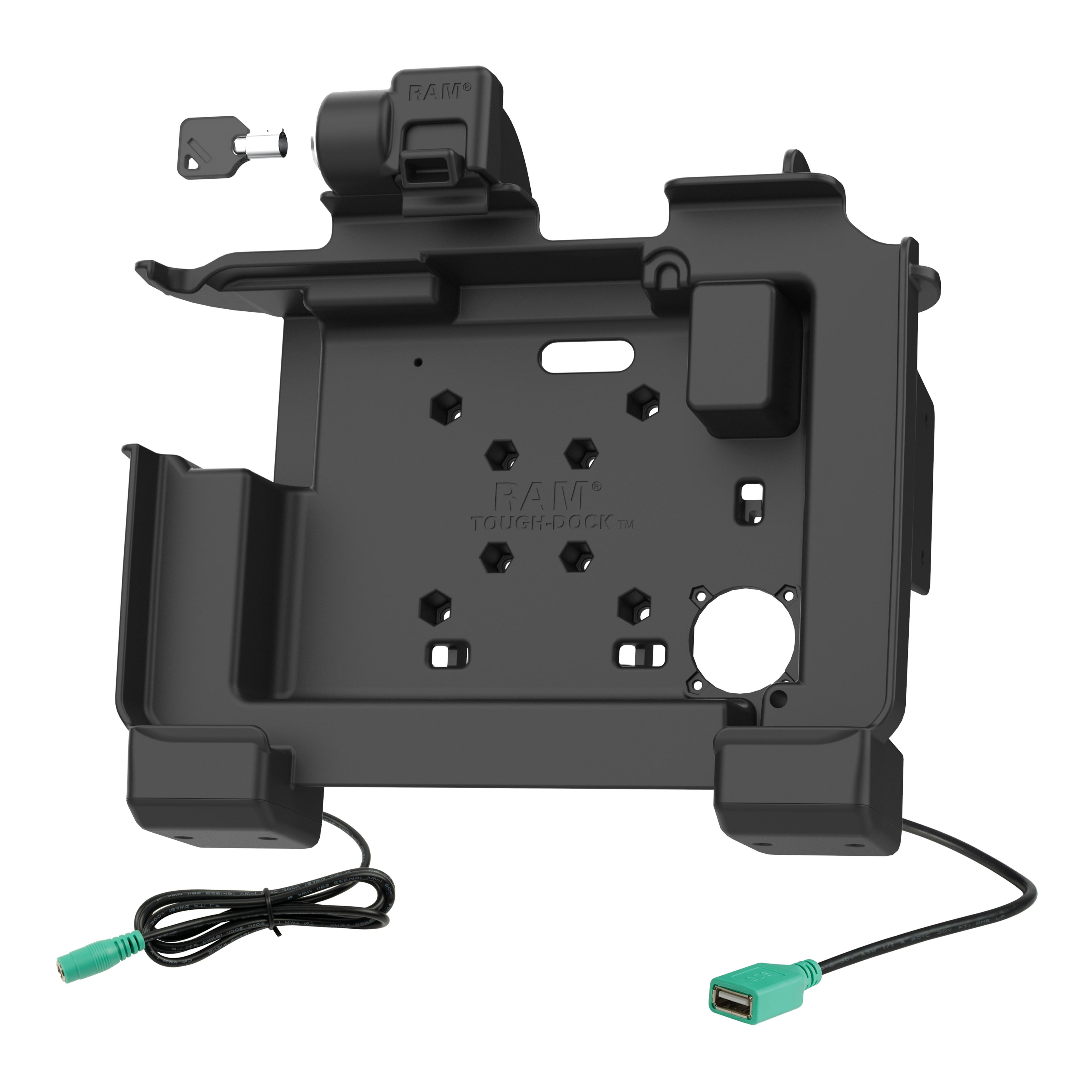 RAM Power + Data Locking Dock voor Zebra ET6x - Verwarmde Pinnen - RAM Mounts RAM-HOL-ZE25PDHLU afbeelding 2