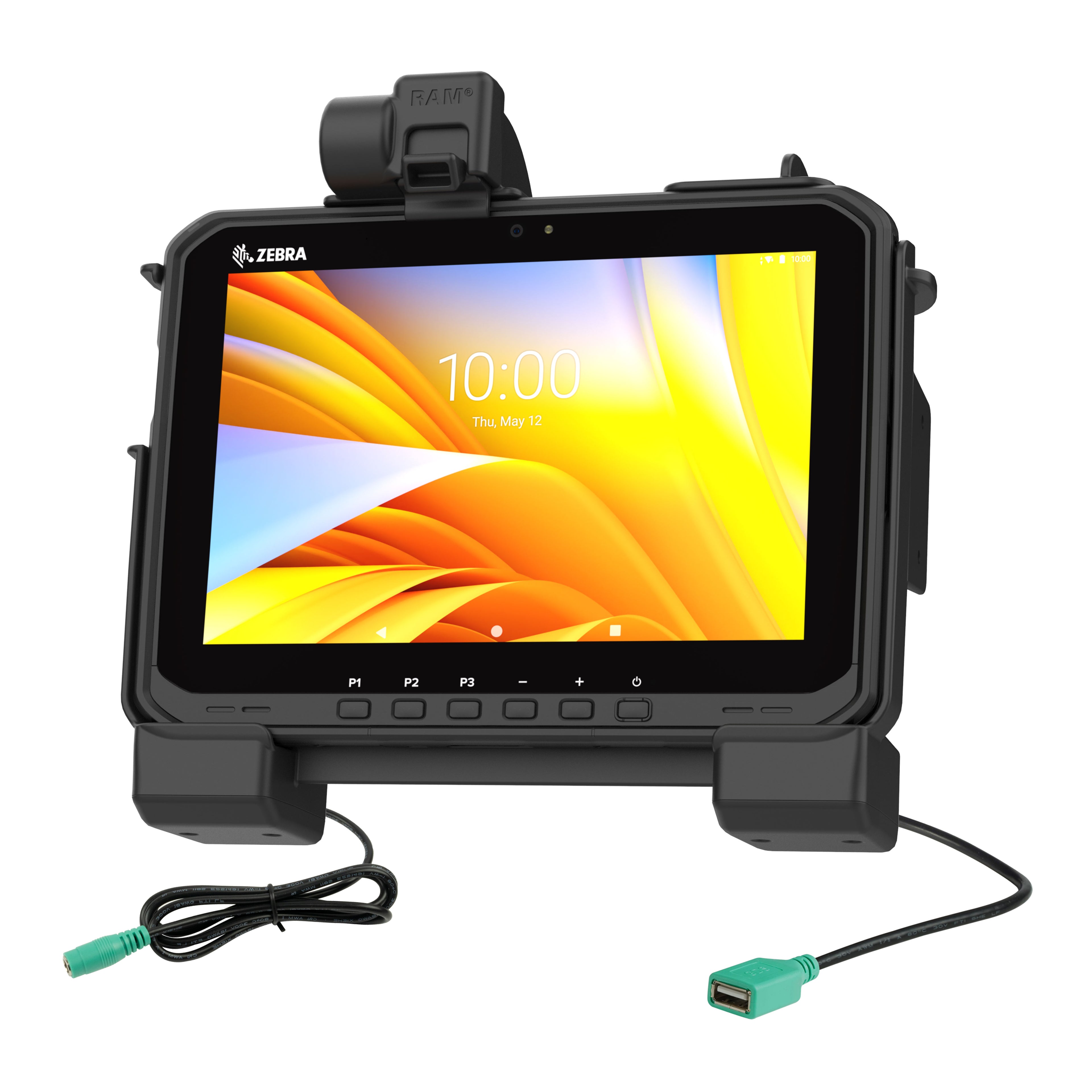 RAM power data dock voor zebra ET6X - RAM Mounts RAM-HOL-ZE25PDU