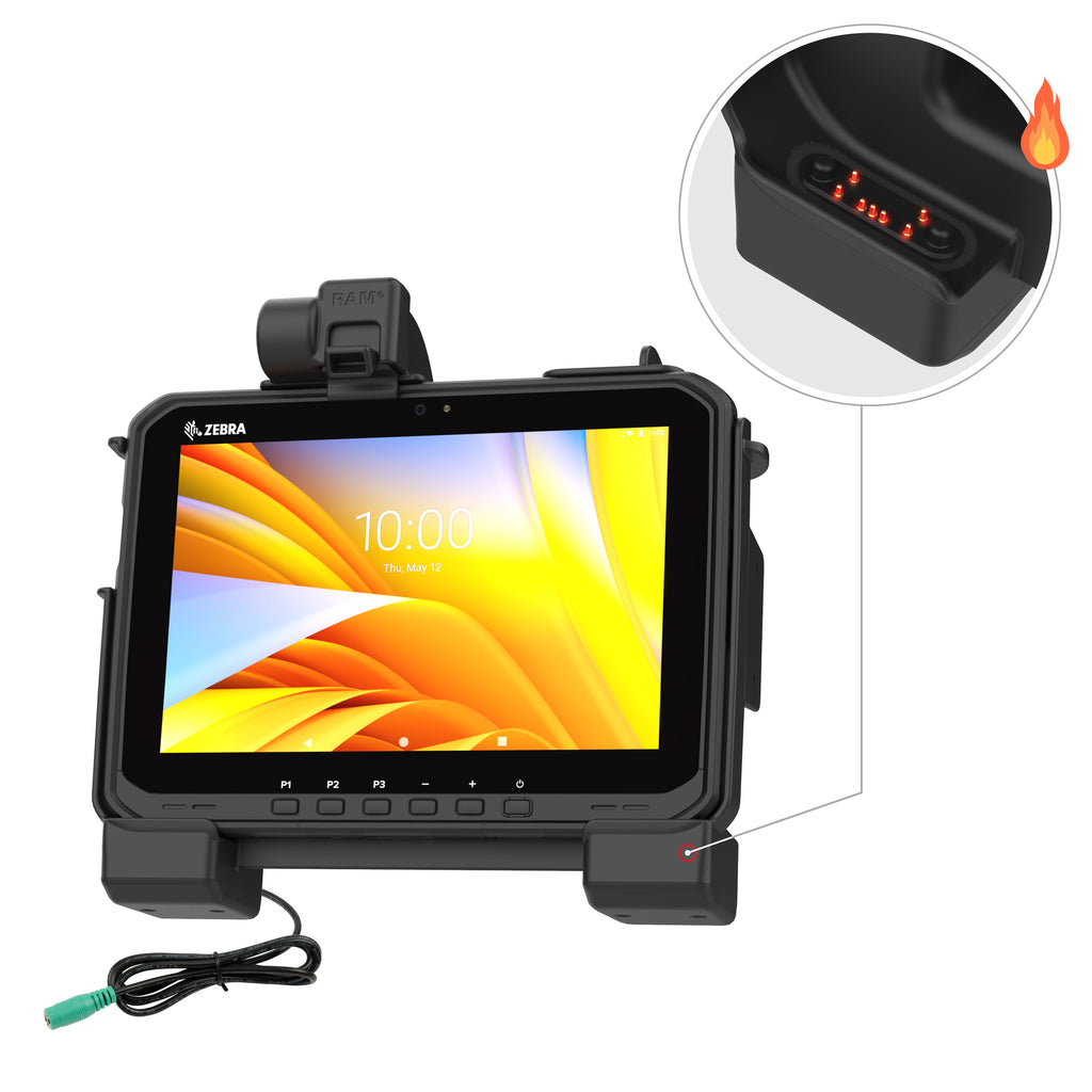 RAM aangedreven Dock voor Zebra ET6x - Verwarmde Pinnen - RAM Mounts RAM-HOL-ZE25PHU afbeelding 1