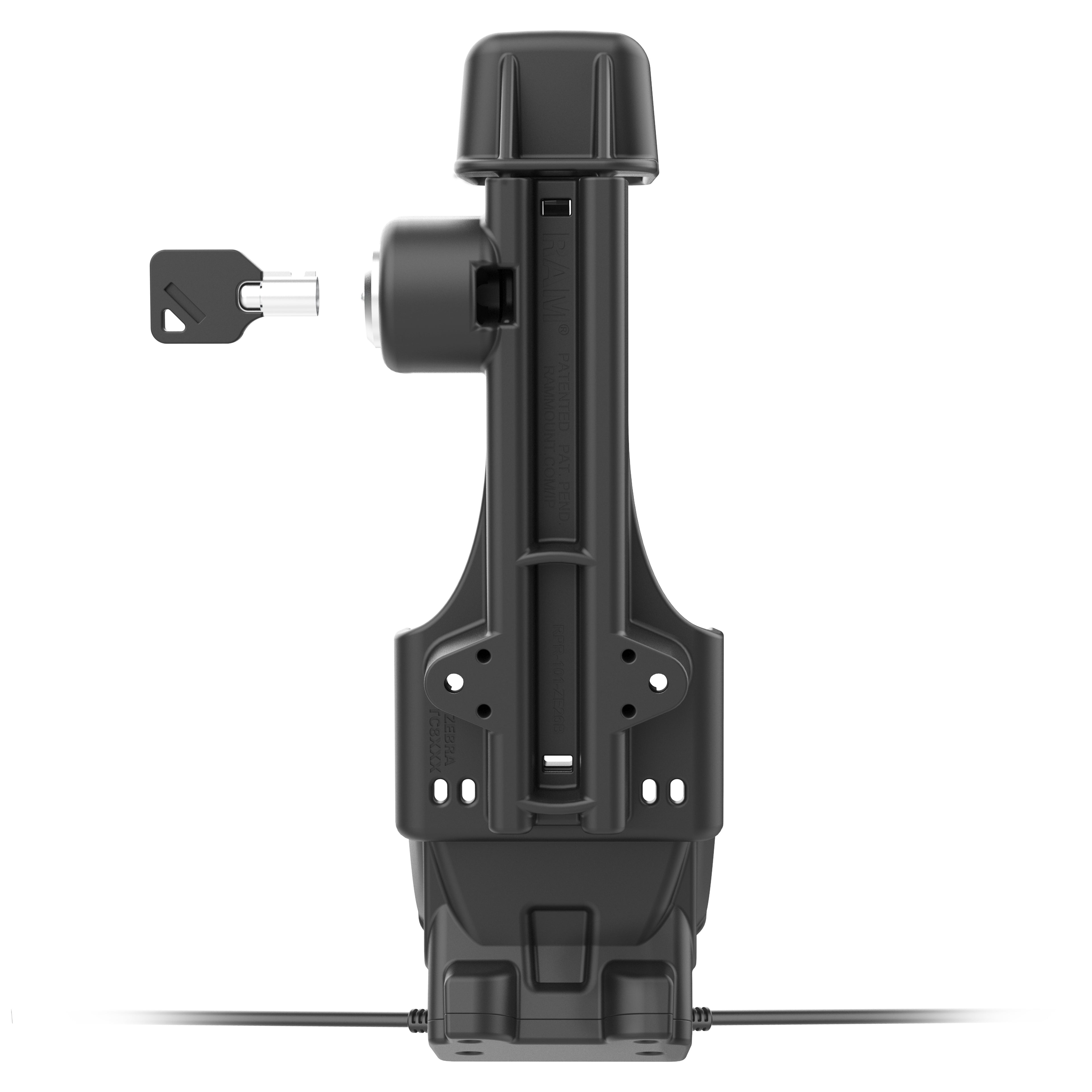 RAM Dock met vergrendel- en oplaadfunctie + Enkele USB-A voor Zebra TC8300 - Verwarmde Pinnen - RAM Mounts RAM-HOL-ZE26PDHLU afbeelding 4
