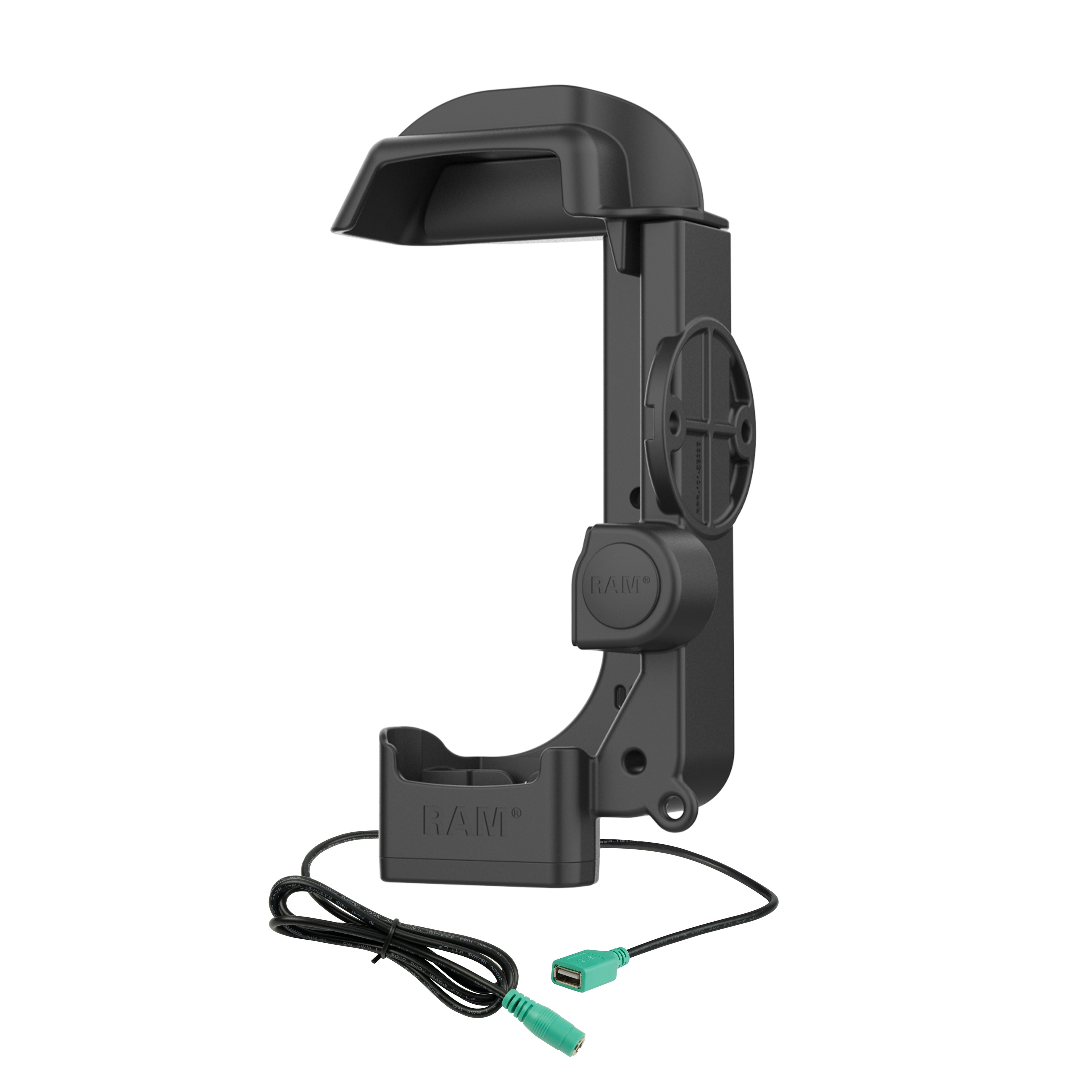 RAM Dock met oplaadfunctie + Enkele USB-A voor Zebra MC0.97058823529412/3450 - RAM Mounts RAM-HOL-ZE33PDU afbeelding 2