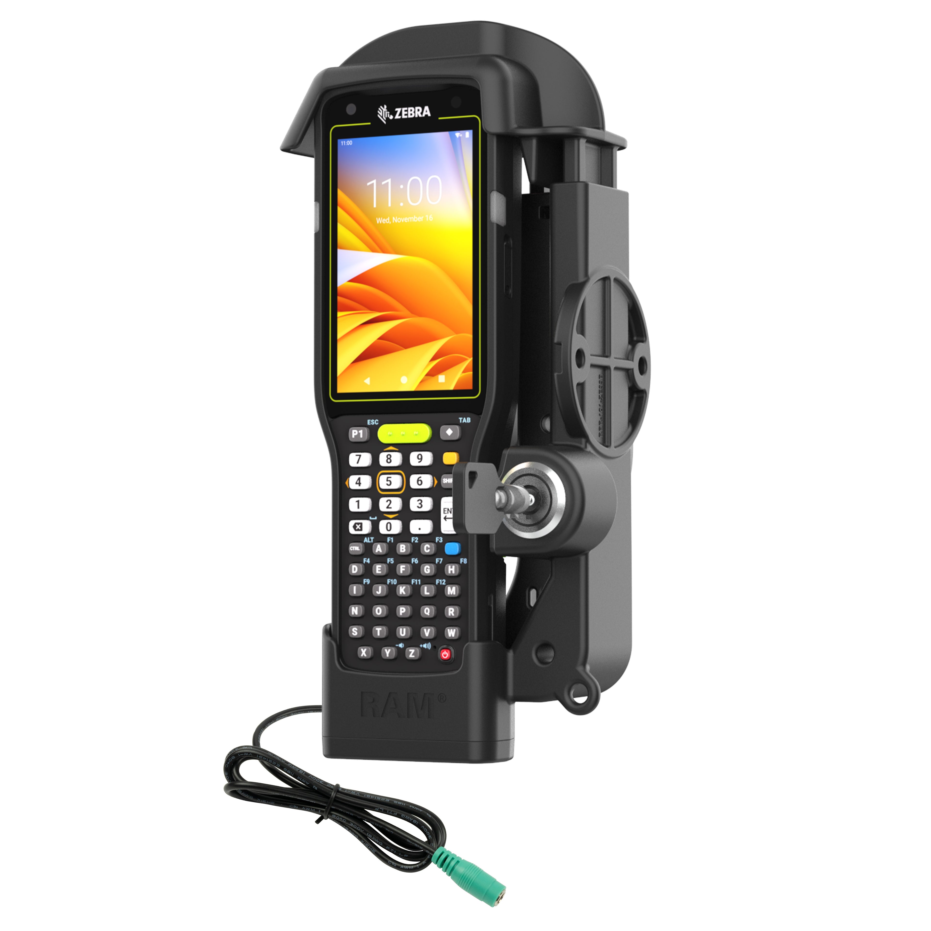 RAM vergrendelde gevoede dock voor zebra MC0970588235294123450 - RAM Mounts RAM-HOL-ZE33PLU
