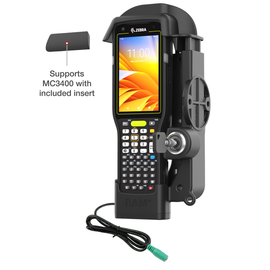RAM Vergrendelde Gevoede Dock voor Zebra MC0.97058823529412/3450 - RAM Mounts RAM-HOL-ZE33PLU afbeelding 6