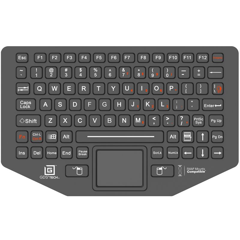 GDS® Keyboard™ met Track Pad - RAM Mounts RAM-KB2-USB afbeelding 2