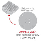 GDS® Keyboard™ met Track Pad - RAM Mounts RAM-KB2-USB afbeelding 6