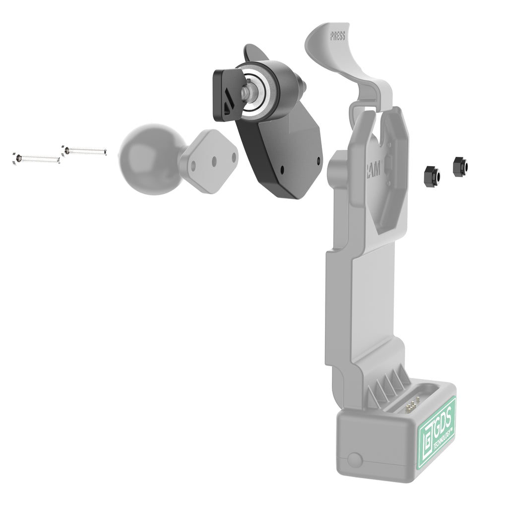 GDS® Uni-Conn™ links gerichte slotadapter voor inklikbare docks en houders - RAM Mounts RAM-LOCK-U1LLU afbeelding 2