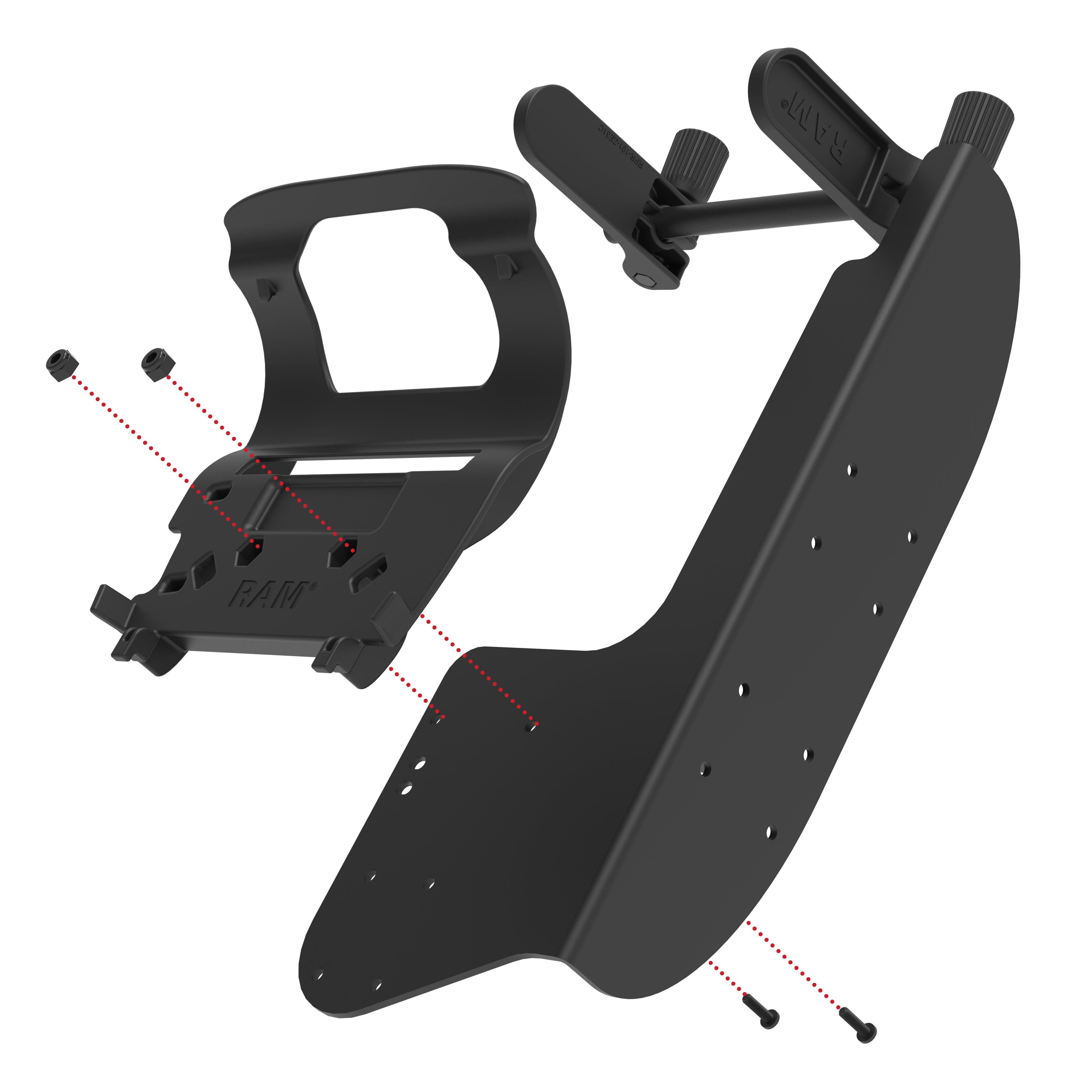 RAM Printerhouder met papierinvoer voor Zebra ZQ630-serie - RAM Mounts RAM-PM1-ZE31U afbeelding 2