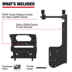 RAM Printerhouder met papierinvoer voor Zebra ZQ630-serie - RAM Mounts RAM-PM1-ZE31U afbeelding 3
