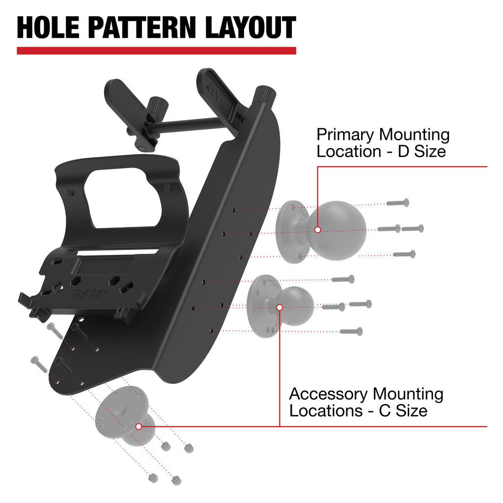 RAM Printerhouder met papierinvoer voor Zebra ZQ630-serie - RAM Mounts RAM-PM1-ZE31U afbeelding 5