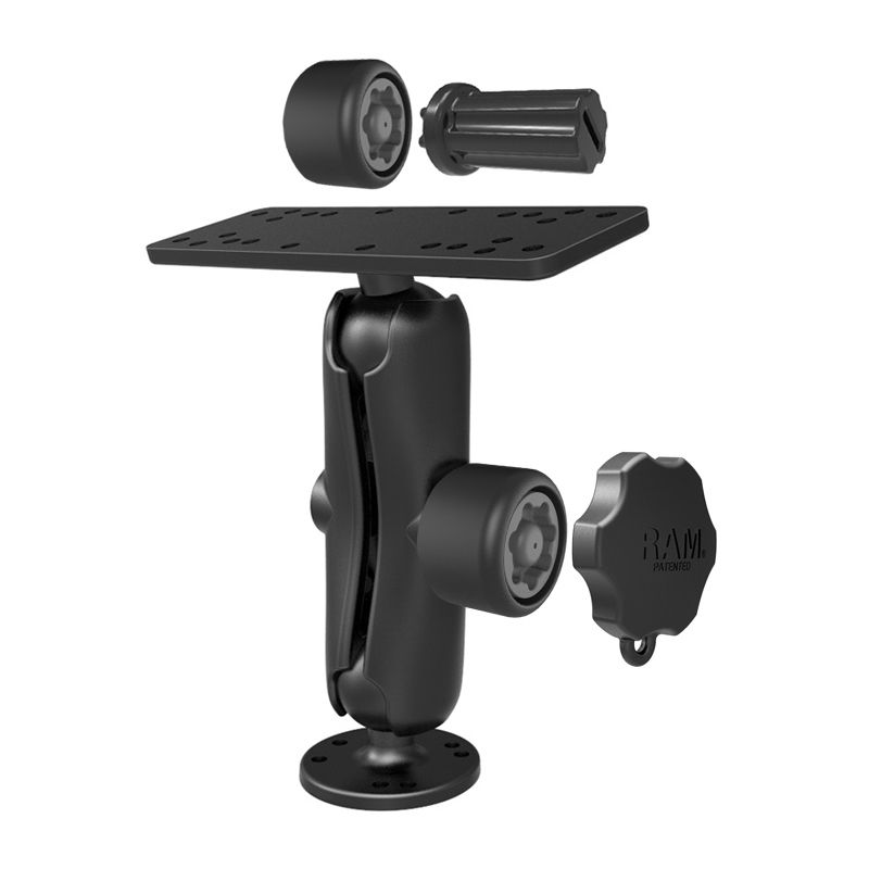 RAM Pin-Lock™ Marine Elektronische Mount met Gimbal Knop - C Maat Medium - RAM Mounts RAM-SG-111U afbeelding 2