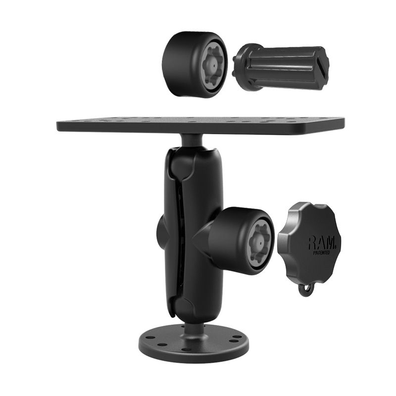 RAM Pin-Lock™ Marine Elektronische Montage met Gimbal Knop - B Maat Medium - RAM Mounts RAM-SG-B-111U afbeelding 2