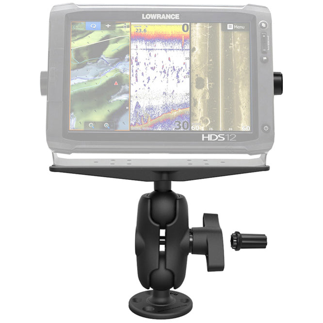 RAM pin lock marine elektronische montage met gimbal knop d maat kort - RAM Mounts RAM-SG-D-111U-C