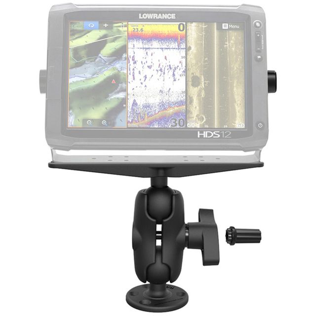 RAM Pin-Lock™ Marine Elektronische Montage met Gimbal Knop - D Maat Kort - RAM Mounts RAM-SG-D-111U-C afbeelding 1