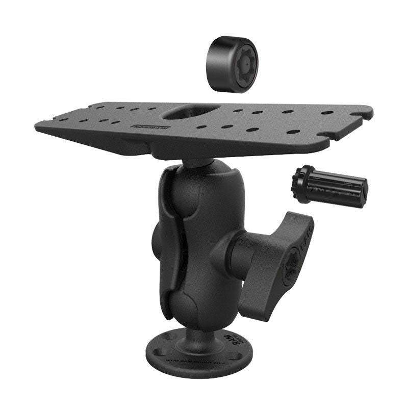 RAM Pin-Lock™ Marine Elektronische Montage met Gimbal Knop - D Maat Kort - RAM Mounts RAM-SG-D-111U-C afbeelding 2