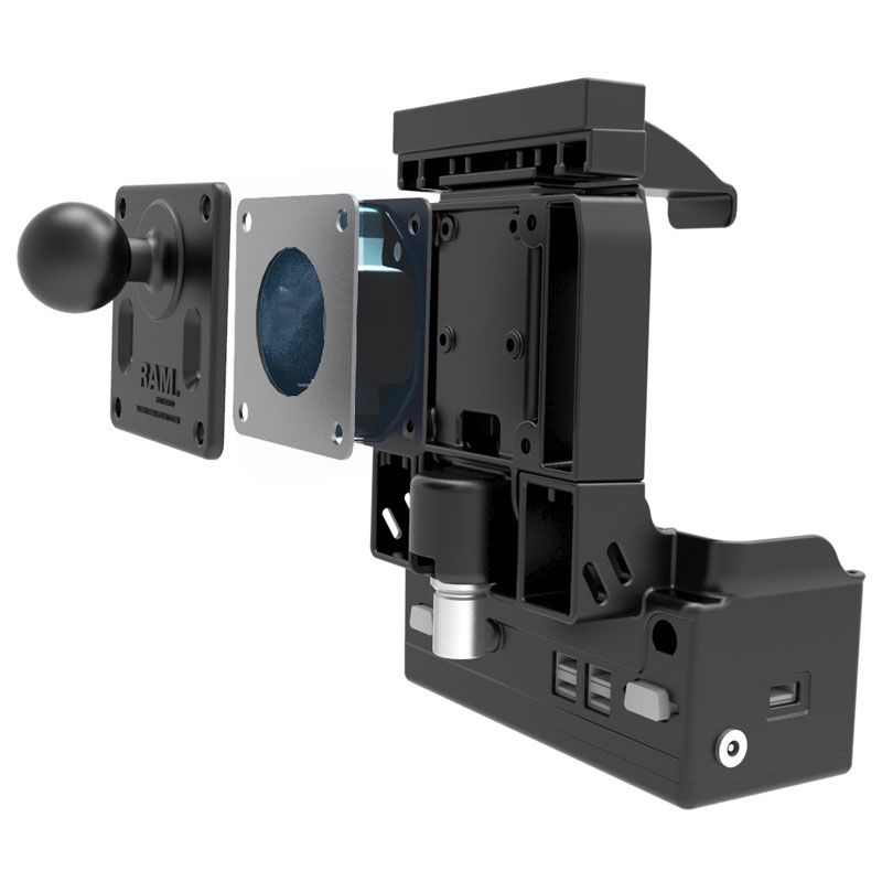 RAM Shock Buster™ Adapter met 75mm VESA-gatenpatroon - RAM Mounts RAM-SHOCK-75U afbeelding 2