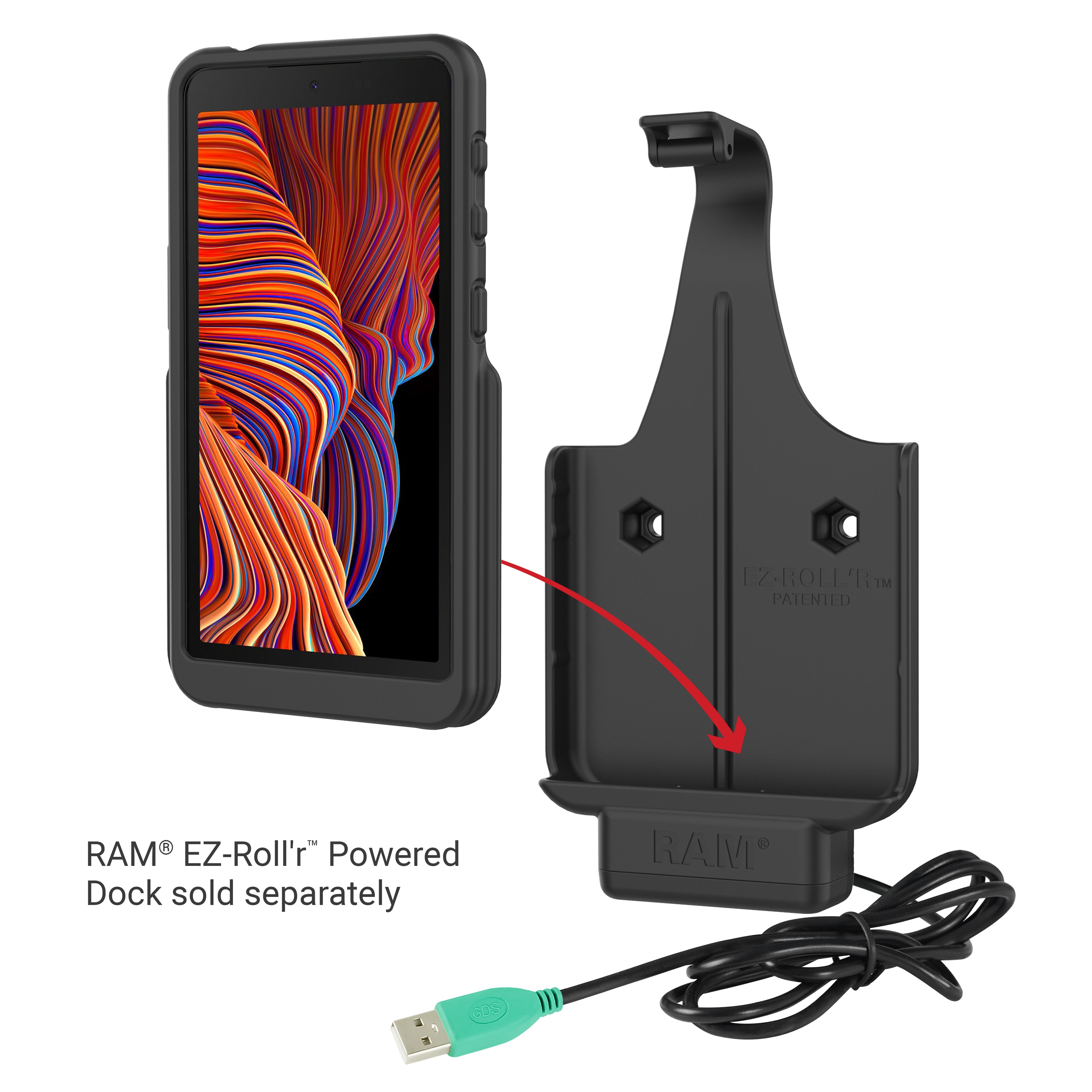 RAM Skin™ voor Samsung Galaxy XCover 5 - RAM Mounts RAM-SKIN-SAM79 afbeelding 4