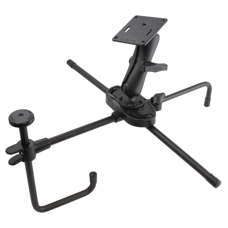 RAM seat mate met dubbele balhouder en 75x75mm VESA plaat - RAM Mounts RAM-SM1-101-2461