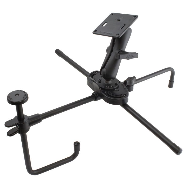 RAM Seat-Mate™ met dubbele balhouder en 75x75mm VESA-plaat - RAM Mounts RAM-SM1-101-2461 afbeelding 1