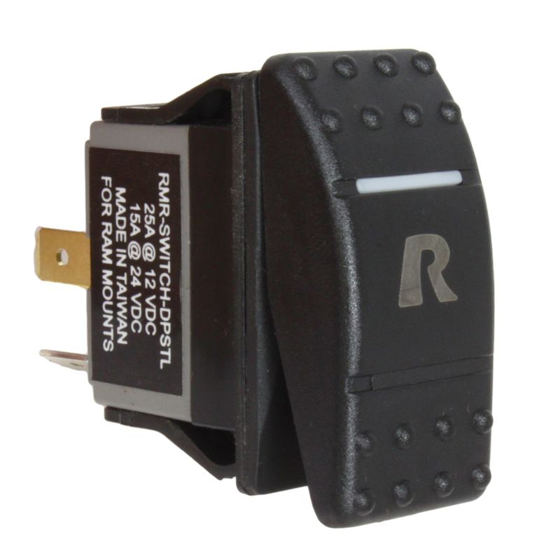 RAM DPST Rocker Schakelaar met Licht - RAM Mounts RAM-SWITCH-DPSTL afbeelding 1