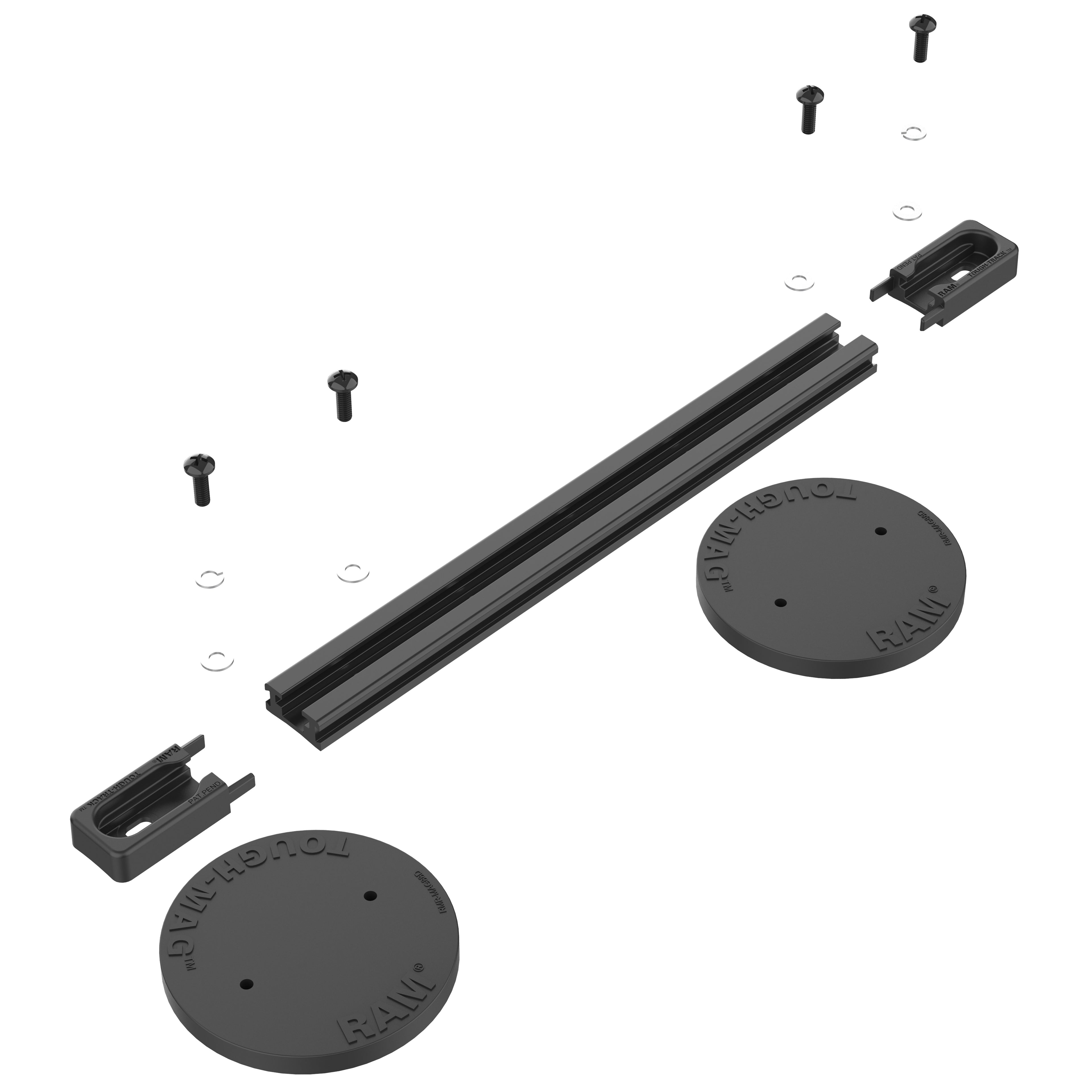 RAM Tough-Track™ met Tough-Mag™ Zware Duty Magneettisch Spoor Systeem - RAM Mounts RAM-TRACK-EXA-9B-MAG88U afbeelding 2