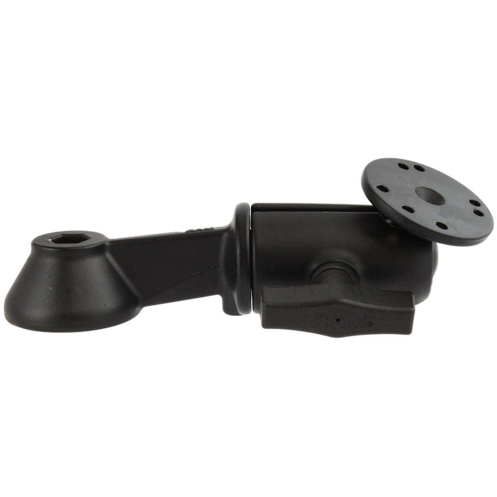 RAM 6 enkele zwenkarm met ronde plaat - RAM Mounts RAM-VB-110-5-DIS1U