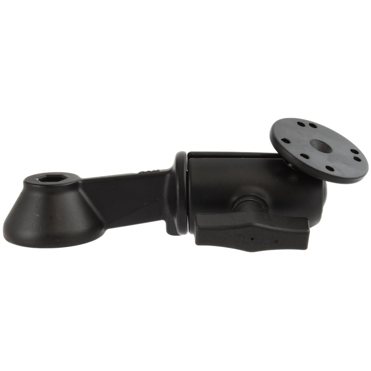 RAM 6 enkele zwenkarm met ronde plaat - RAM Mounts RAM-VB-110-5-DIS1U