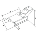 RAM No-Drill™ Voertuigbasis voor '97-03 Ford F-150 + meer - RAM Mounts RAM-VB-110 afbeelding 2