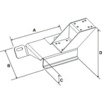 RAM No-Drill™ Voertuigbasis voor '94-12 Ford Ranger + Meer - RAM Mounts RAM-VB-113 afbeelding 2