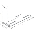 RAM No-Drill™ Voertuig Gelast Base voor '91-11 Ford Crown Victoria + Meer - RAM Mounts RAM-VB-117 afbeelding 2