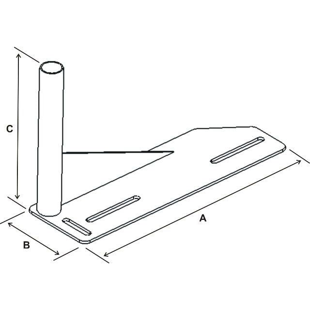 RAM No-Drill™ Voertuig Gelast Base voor '91-11 Ford Crown Victoria + Meer - RAM Mounts RAM-VB-117 afbeelding 2