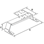 RAM No-Drill™ Voertuigbasis voor de 94-01 Dodge Ram 1500 + meer - RAM Mounts RAM-VB-127 afbeelding 2