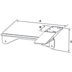 RAM No-Drill™ Voertuigbasis voor '06-10 Dodge Charger (Non-Police) + Meer - RAM Mounts RAM-VB-145 afbeelding 2