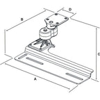 RAM No-Drill™ Voertuigbasis voor '96-07 Dodge Grand Caravan + Meer - RAM Mounts RAM-VB-146 afbeelding 2
