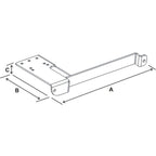RAM No-Drill™ Voertuigbasis voor '06-12 Ford Fusion + Meer - RAM Mounts RAM-VB-167 afbeelding 2