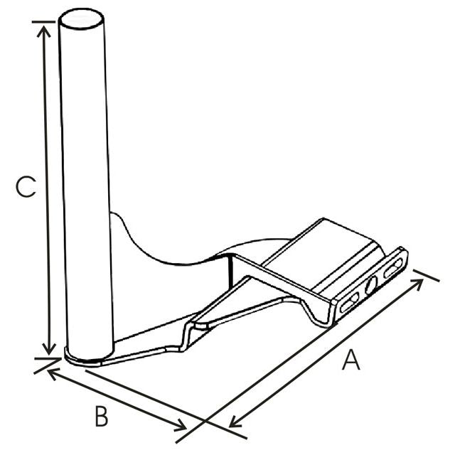RAM No-Drill™ Voertuigbasis voor '98-07 Volkswagen Beetle - RAM Mounts RAM-VB-174 afbeelding 2
