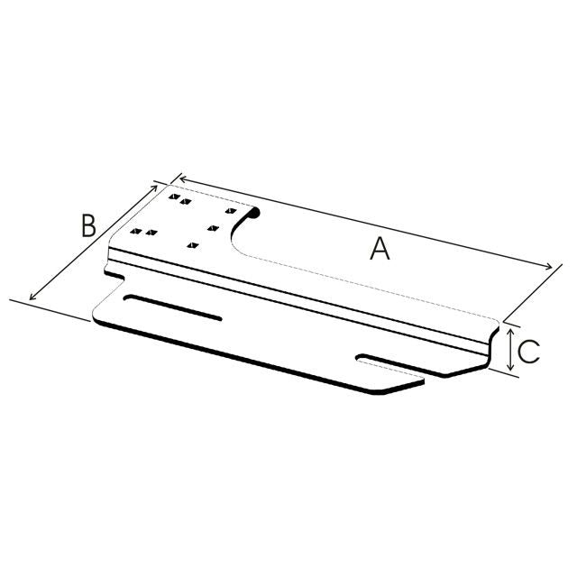 RAM No-Drill™ Voertuigbasis voor '07-10 Dodge Avenger + Meer - RAM Mounts RAM-VB-177 afbeelding 2