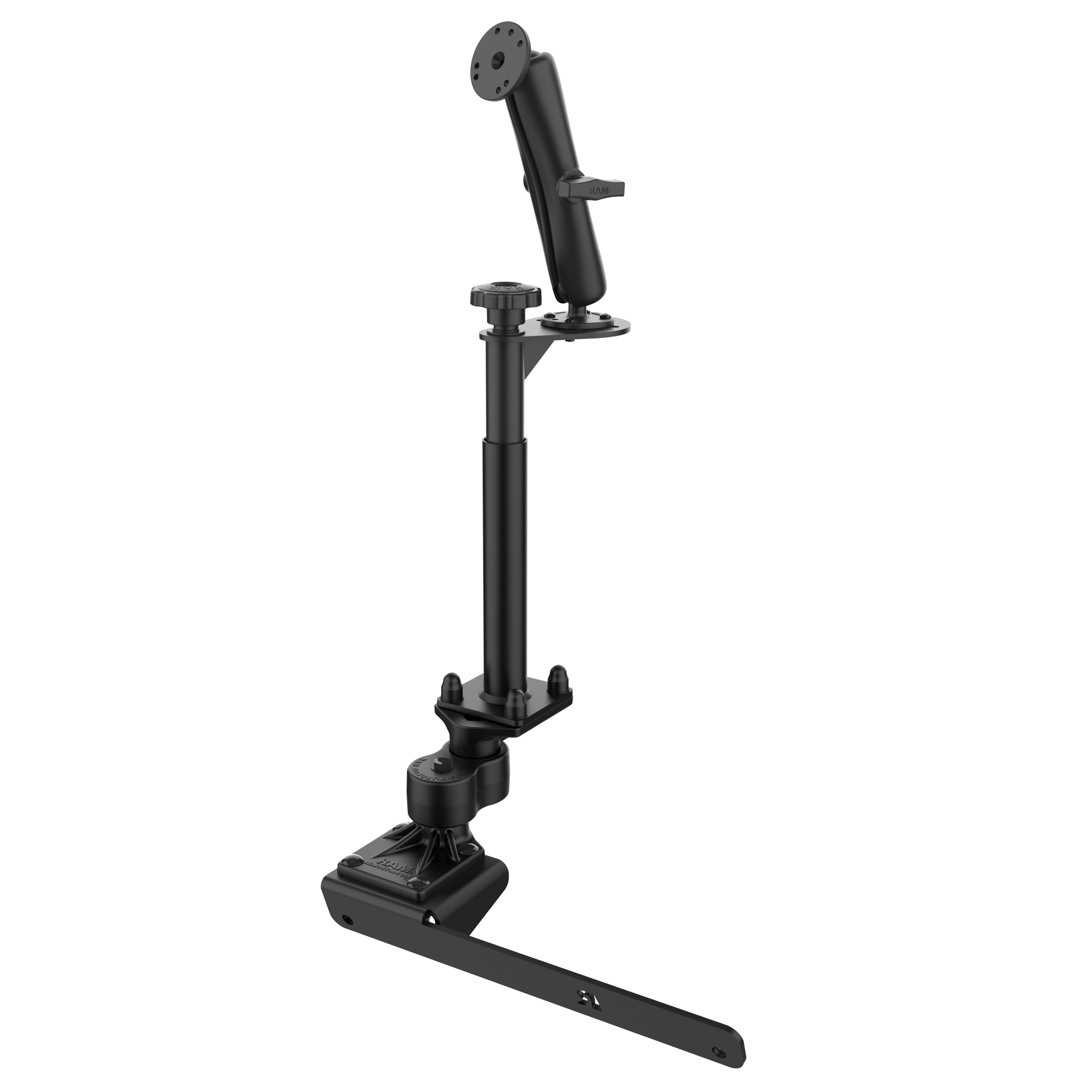 RAM No-Drill™ Kogelmontage voor '12-26 Ram 2500 + Meer - RAM Mounts RAM-VB-178A-DB2 afbeelding 1
