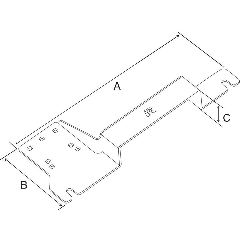 RAM No-Drill™ Voertuigbasis voor '14-24 Ford Edge + Meer - RAM Mounts RAM-VB-187 afbeelding 3