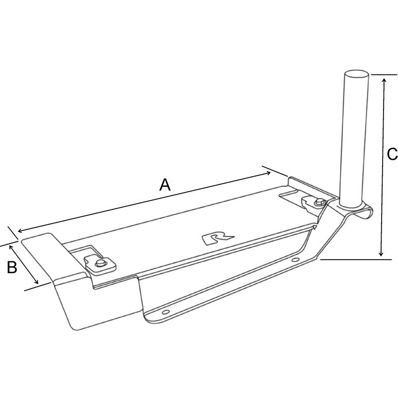 RAM No-Drill™ Voertuigbasis voor '11-13 Chevy Caprice - RAM Mounts RAM-VB-189 afbeelding 2
