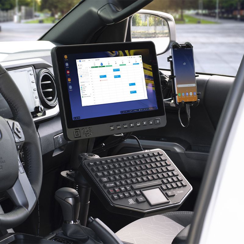 GDS® Ecosystem™ Voertuigbundel met monitor, toetsenbord en telefoonhouder - RAM Mounts RAM-VB-196-GDS-ECO1 afbeelding 8