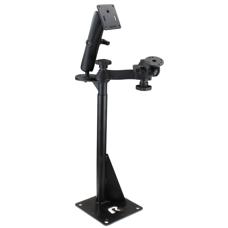 RAM universele drill down montage met zwenkarmen en dubbele bal montages - RAM Mounts RAM-VBD-122-WEST1