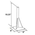 RAM Universele Drill-Down Voertuig Basis met Onderpaal - RAM Mounts RAM-VBD-122 afbeelding 2