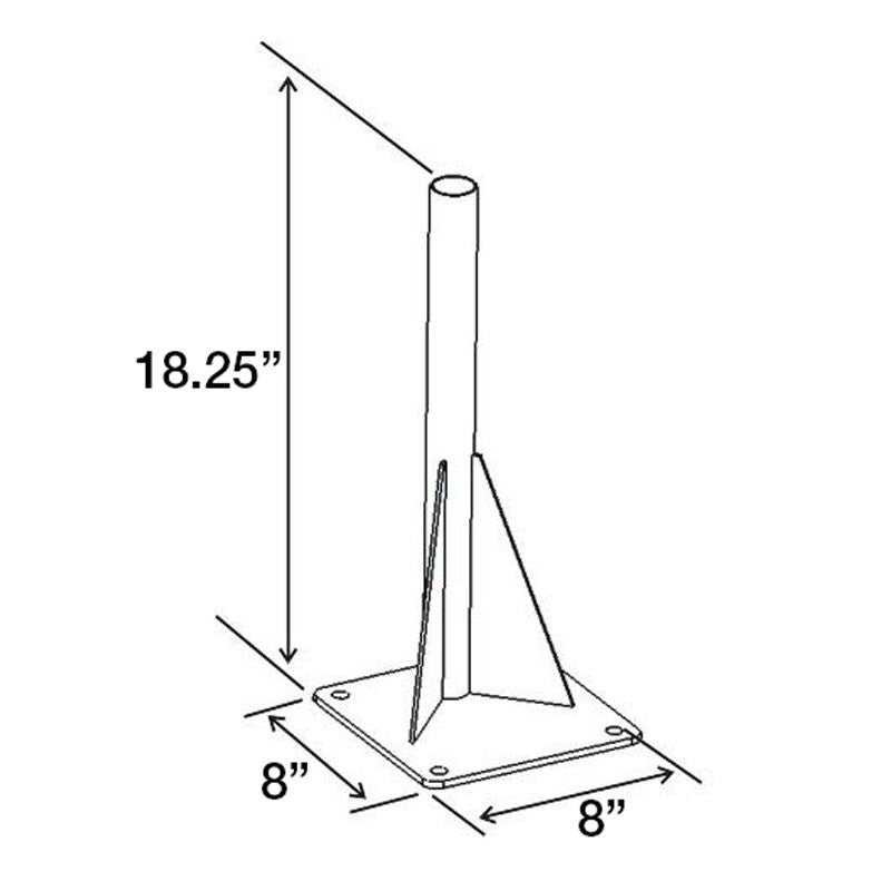 RAM Universele Drill-Down Voertuig Basis met Onderpaal - RAM Mounts RAM-VBD-122 afbeelding 2