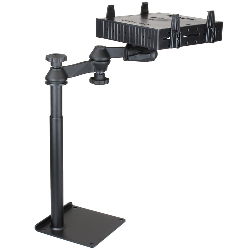 RAM universele drill down horizontale laptop mount met platte armen - RAM Mounts RAM-VBD-125-SW1-FL