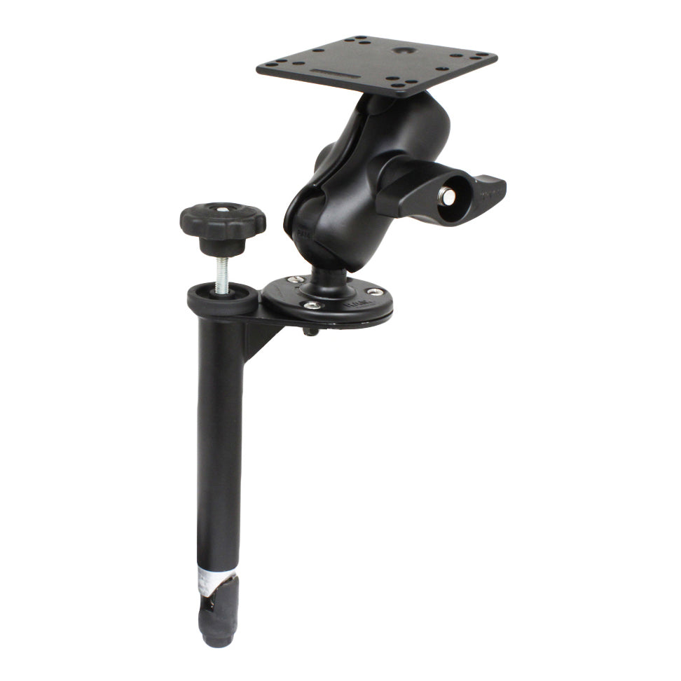 RAM 8 boven paal met dubbele balbevestiging en 100x100mm VESA plaat - RAM Mounts RAM-VBD-SW1-AES1