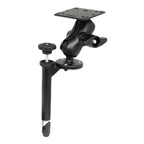 RAM 8 boven paal met dubbele balbevestiging en 100x100mm VESA plaat - RAM Mounts RAM-VBD-SW1-AES1